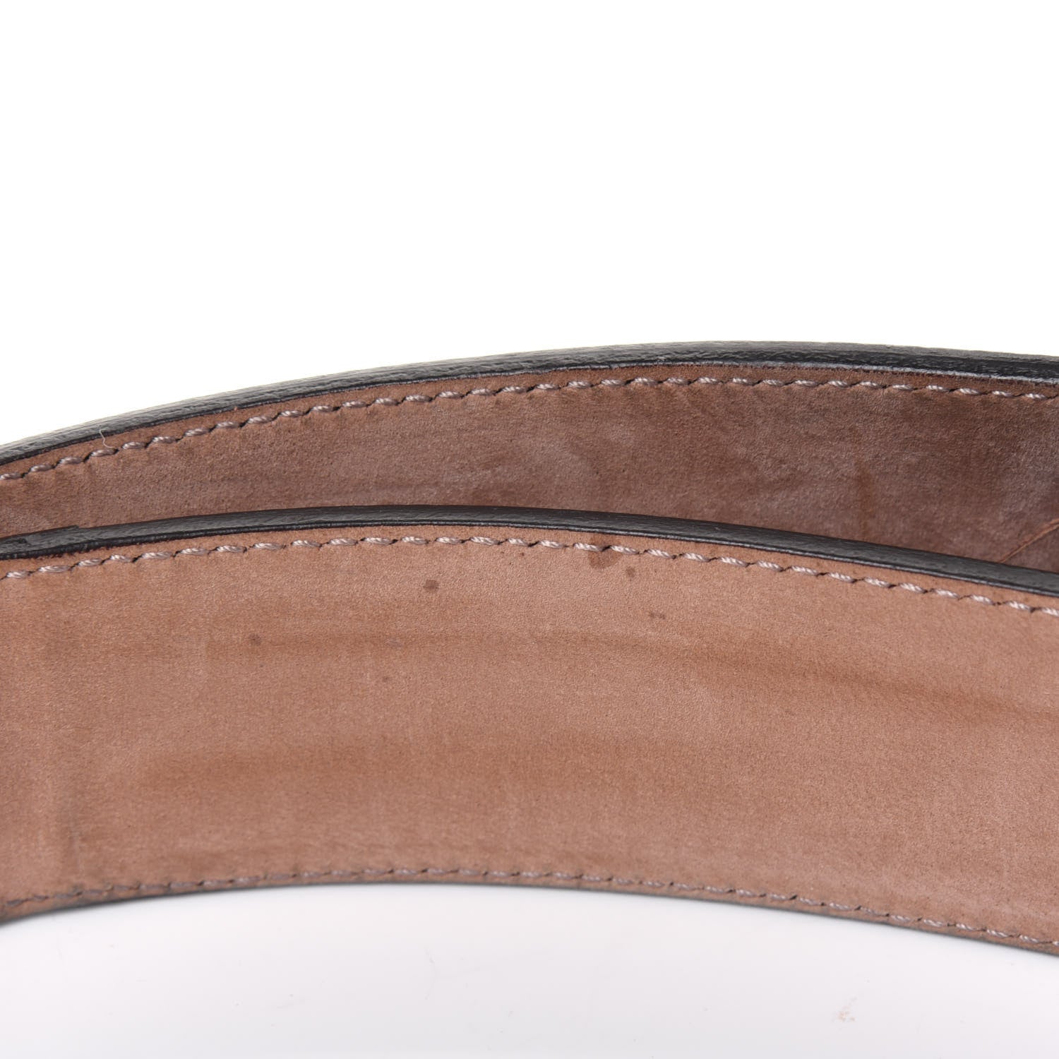 Gucci Calfskin Web Interlocking G Belt 105 42 Dark Brown 5 of 9