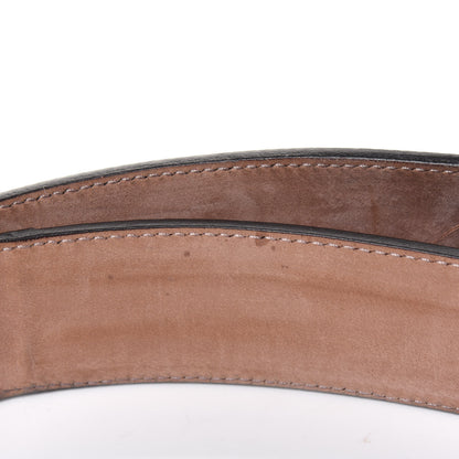 Gucci Calfskin Web Interlocking G Belt 105 42 Dark Brown 5 of 9