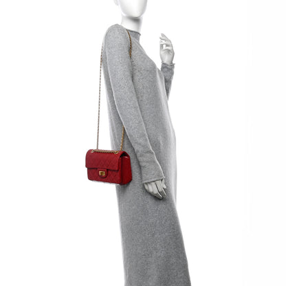 Chanel Aged Calfskin Quilted 2.55 Reissue Mini Flap Red 3 of 12