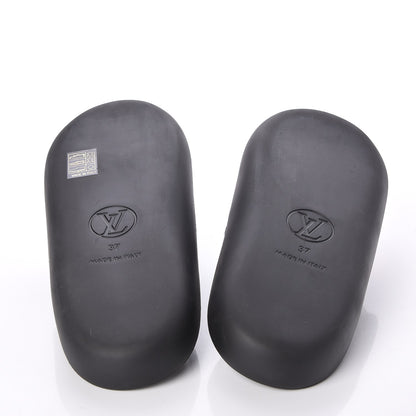 Louis Vuitton Calfskin Checkpoint World Tour Flat Mules 37 7 of 9