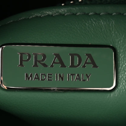 Prada Nappa Antique Re-Edition 2002 Barrel Shoulder Bag Salvia 6 of 11