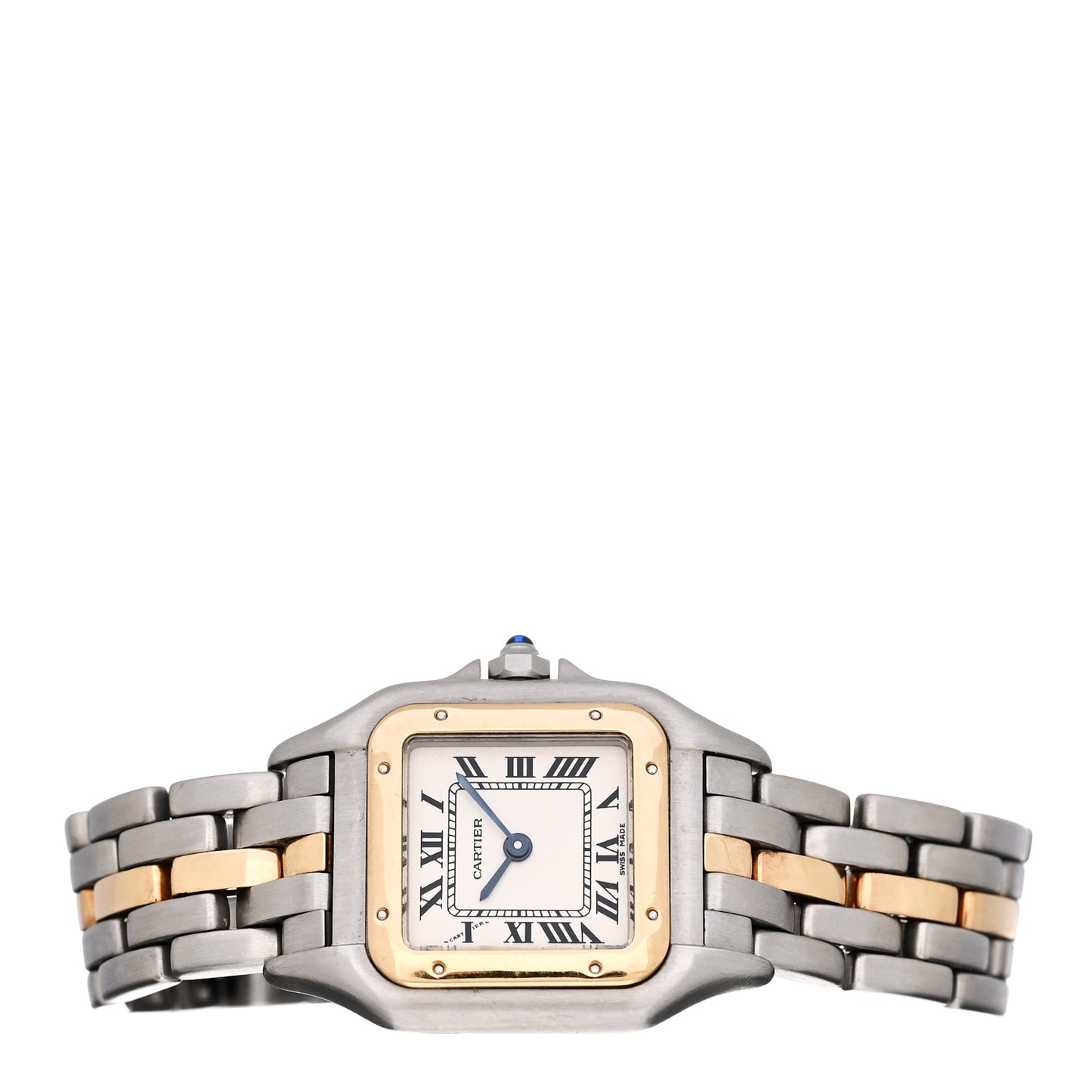 Stainless Steel 18K Yellow Gold 22mm Panthere Quartz Watch