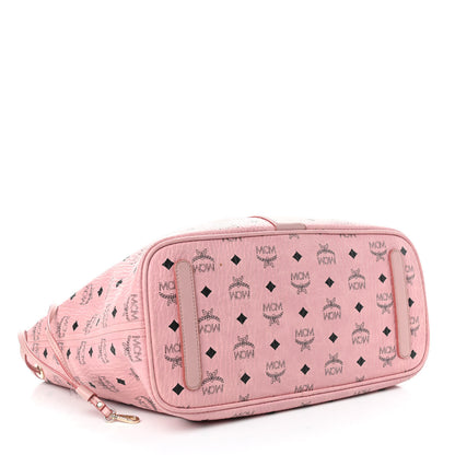 MCM Visetos Medium Liz Reversible Shopper Tote Soft Pink 5 of 9