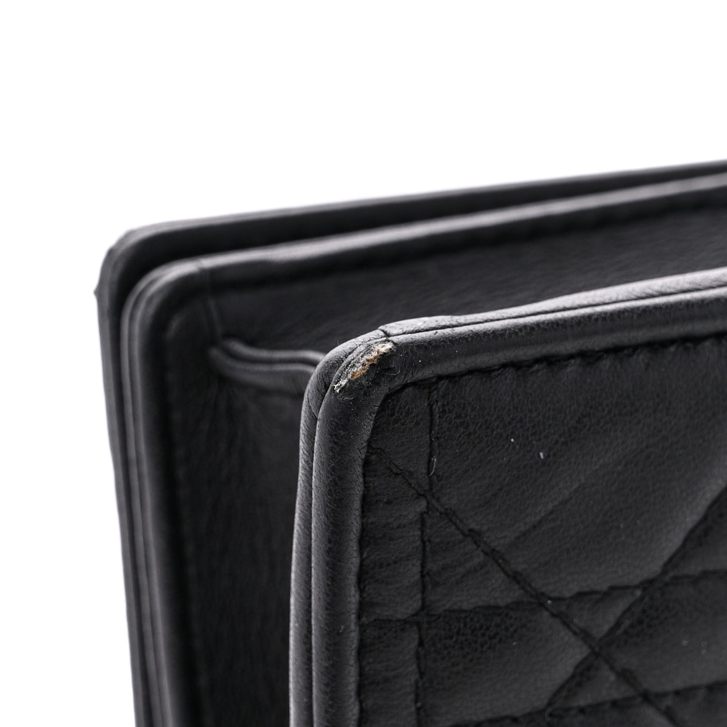 Lambskin Cannage Lady Dior Pouch Black