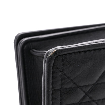 Christian Dior Lambskin Cannage Lady Dior Pouch Black 19 of 20
