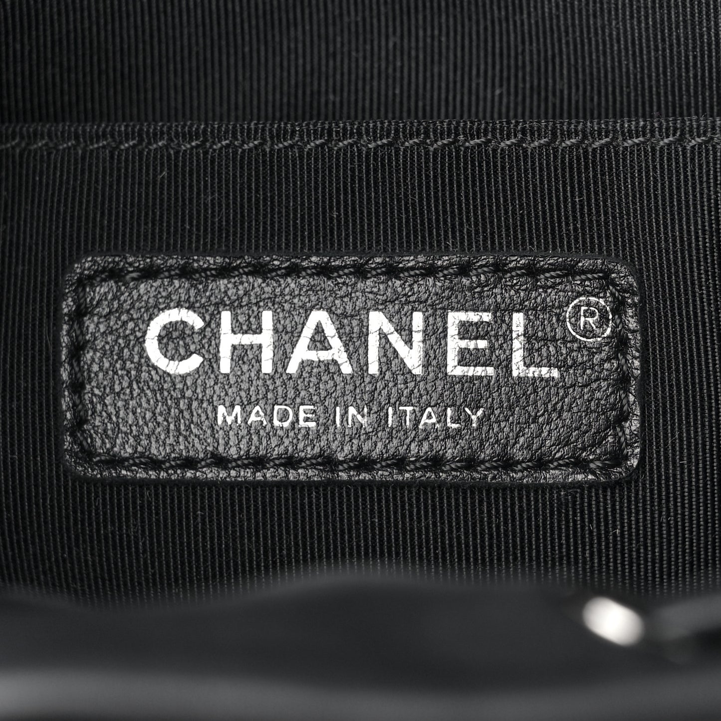 Calfskin Chevron Quilted Large Urban Spirit Backpack Black