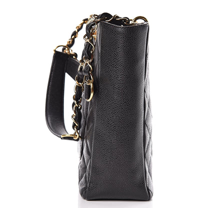 Chanel Caviar Quilted Petit Shopping Tote PST Black 12 of 12