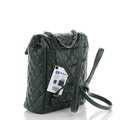 Chanel Lambskin Quilted Small Urban Spirit Backpack Dark Green 3 of 8