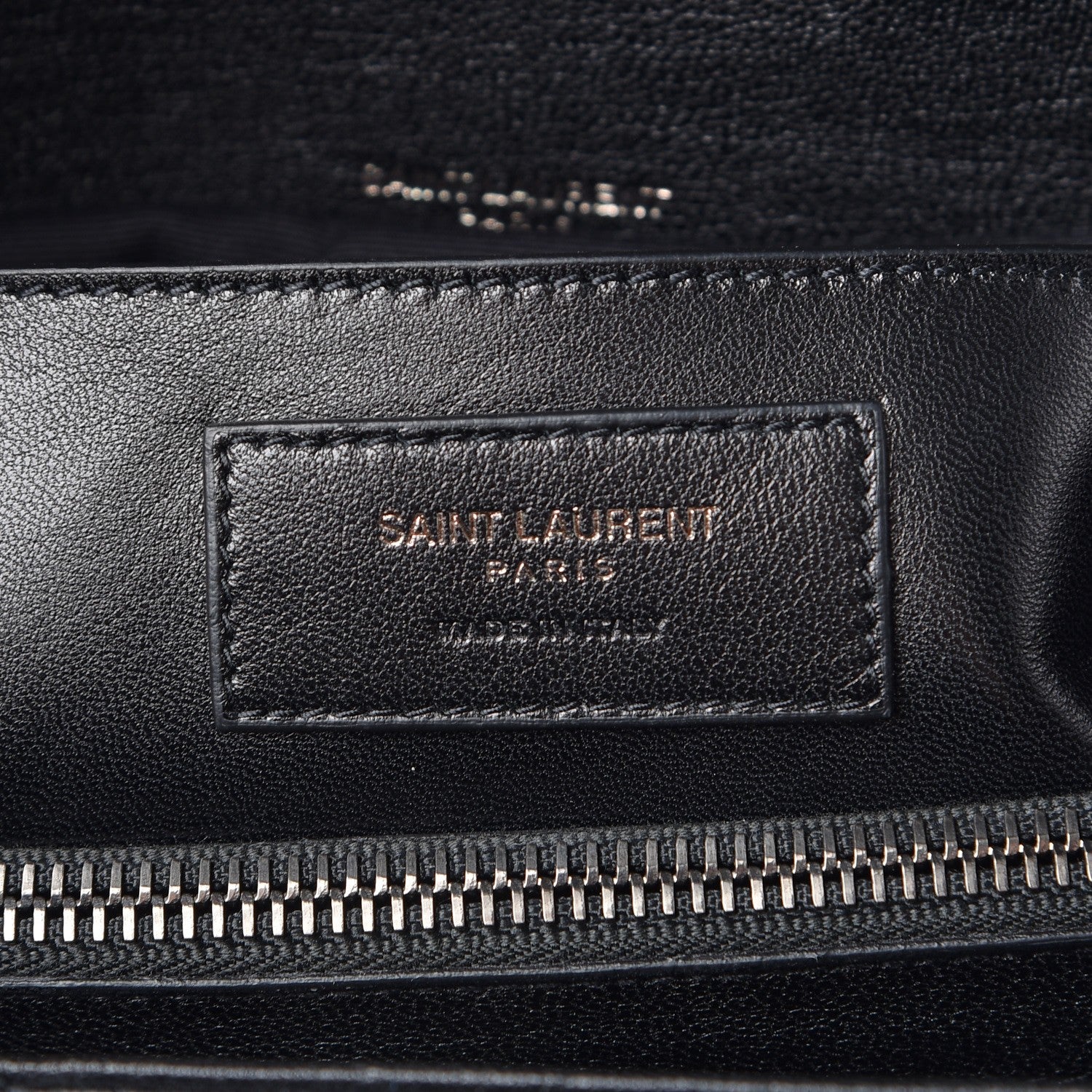Saint Laurent Sheepskin Matelasse Chevron Monogram Large College Satchel Black 6 of 7