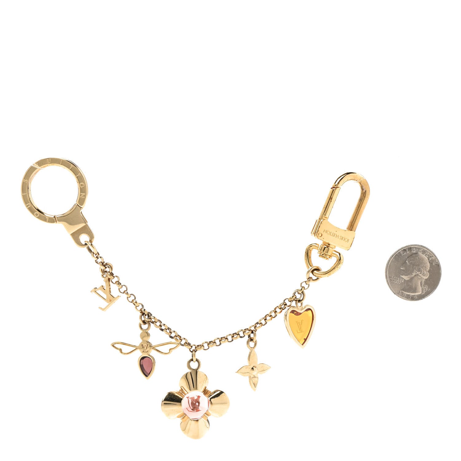 Louis Vuitton Bee Flower Chain Key Charm 2 of 4