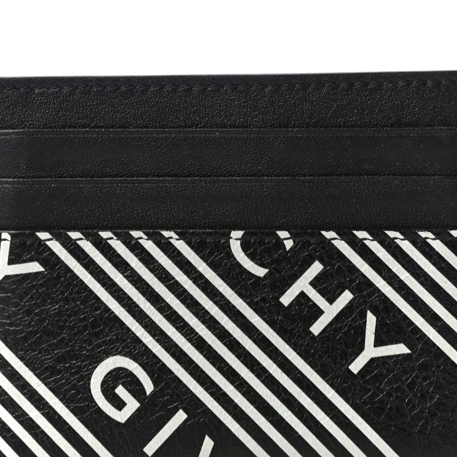 Givenchy Lambskin Logo Printed Card Holder Black 7 of 9