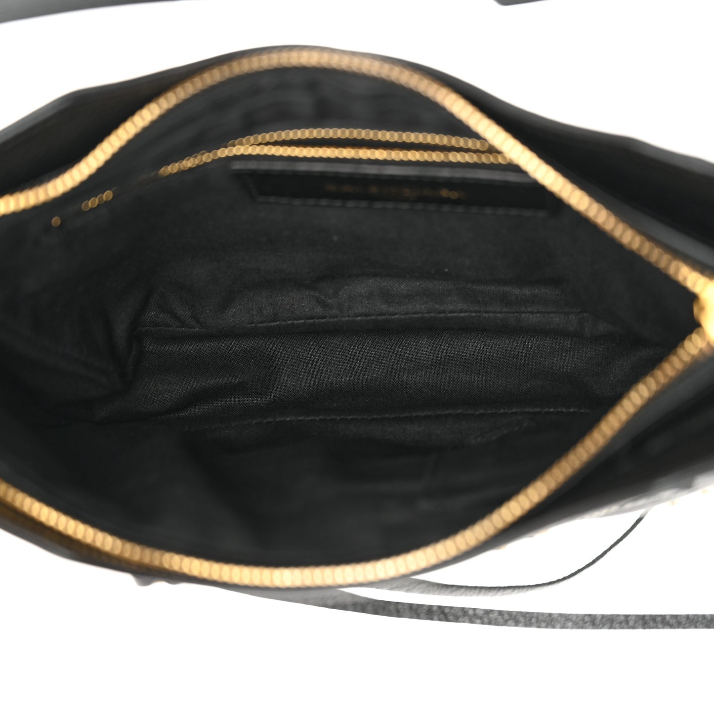 Chevre Gold Metallic Edge Hardware Hip Black