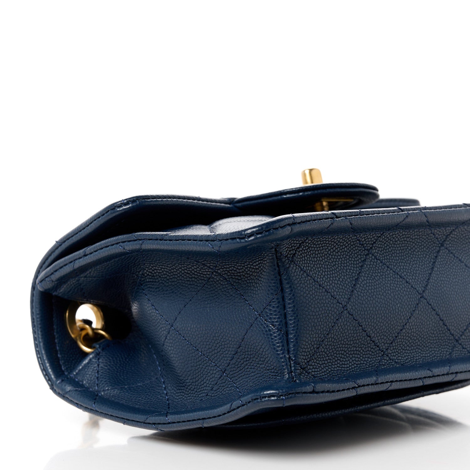 Chanel Caviar Quilted Mini Sweet Classic Flap Navy Blue 10 of 11