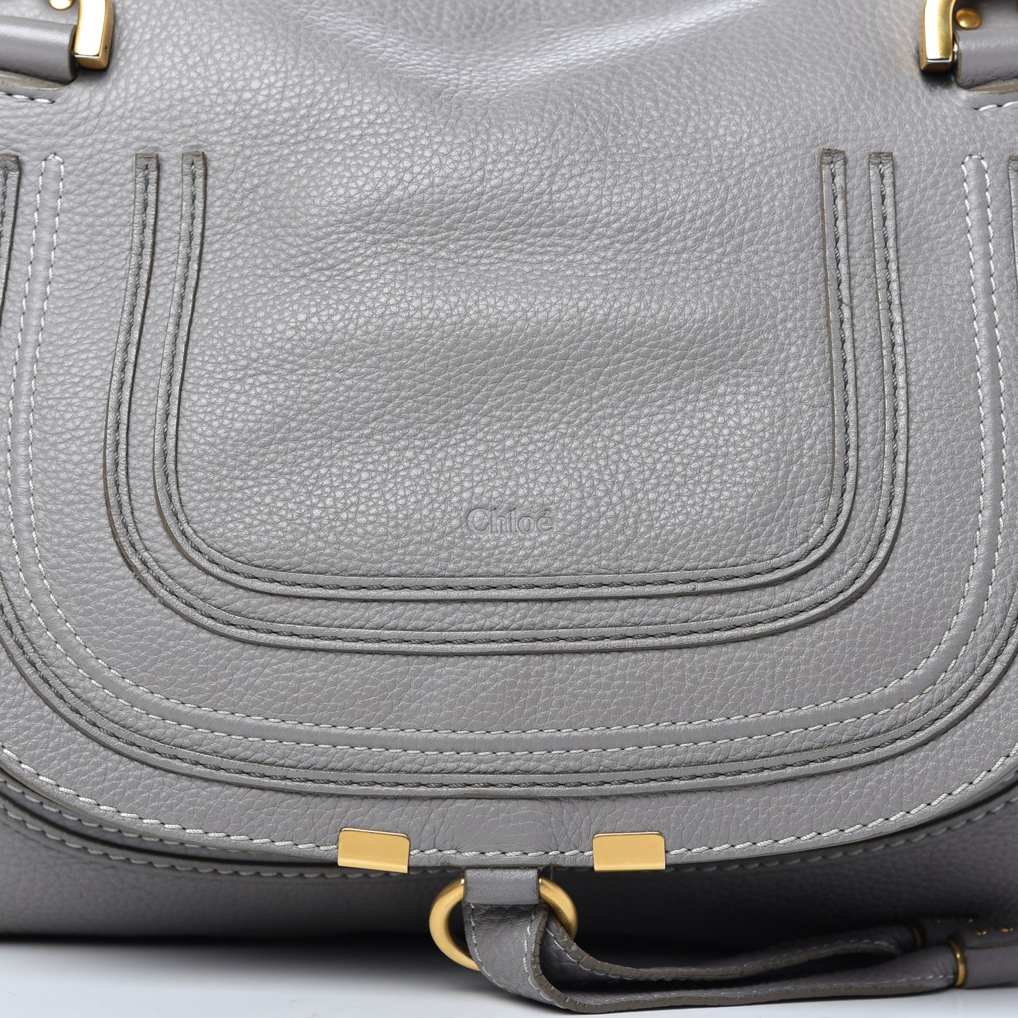 Calfskin Medium Marcie Satchel Cashmere Grey