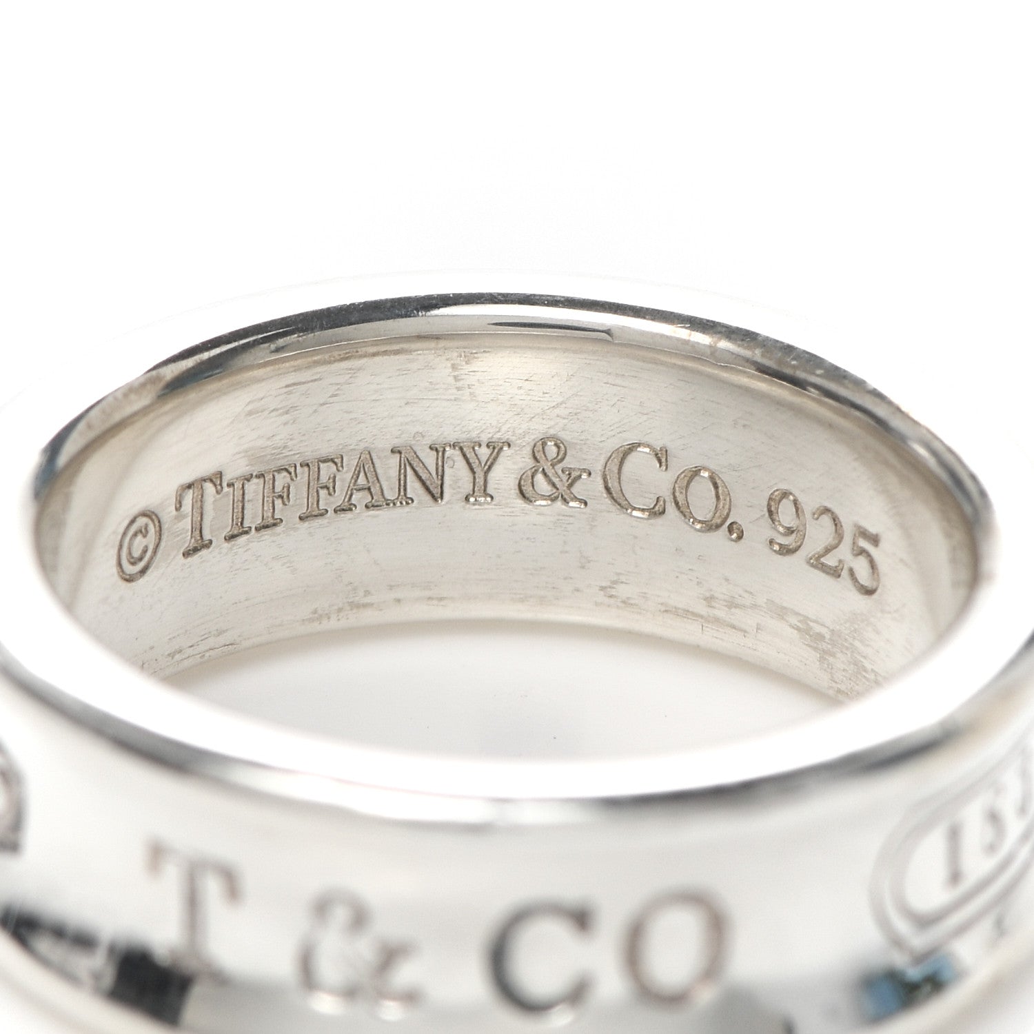 Tiffany Sterling Silver 1837 Band Ring 50 5.25 4 of 4