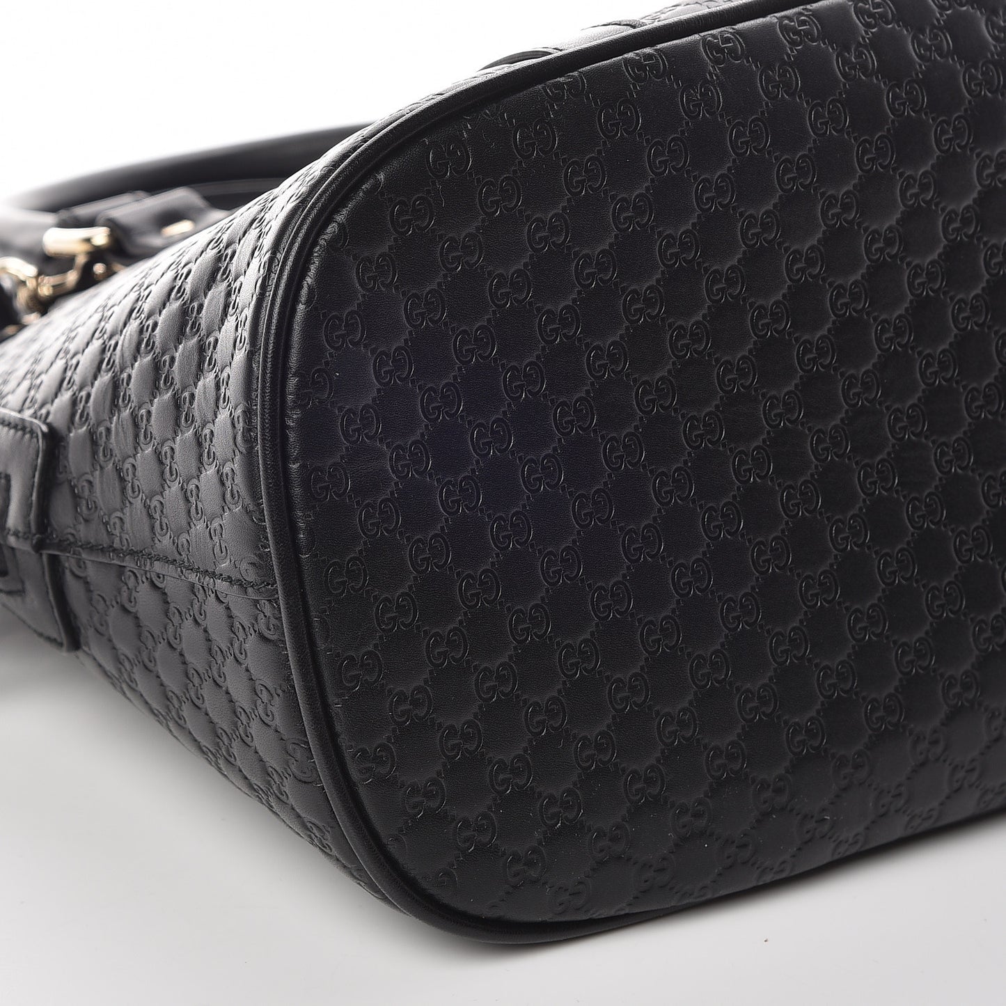 Microguccissima Medium Dome Bag Black