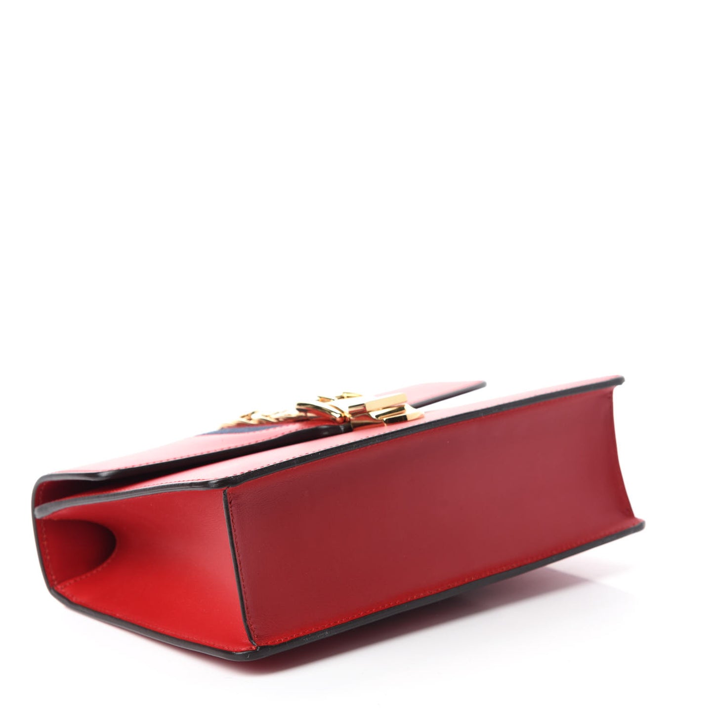Calfskin Small Sylvie Shoulder Bag Hibiscus Red