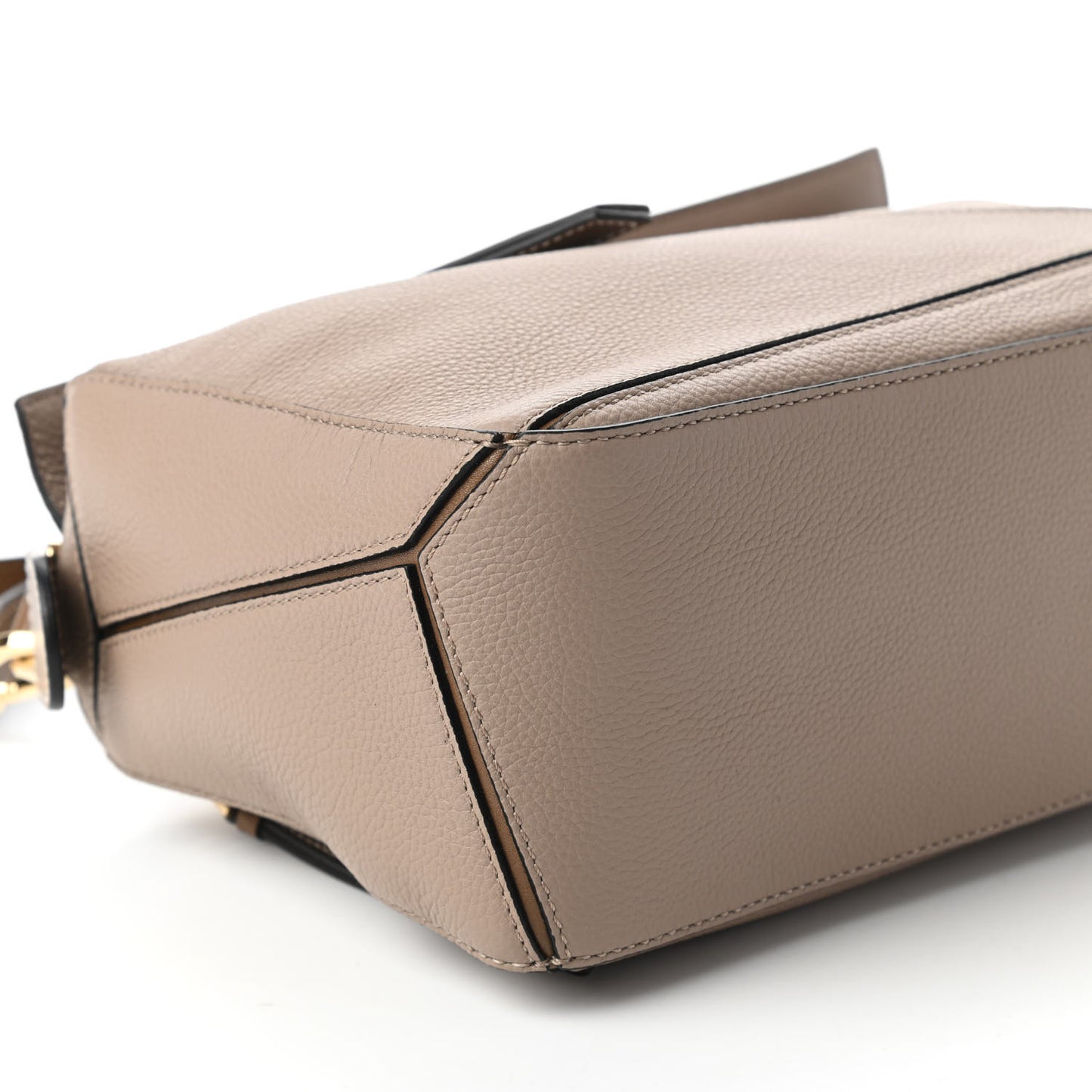 Grained Calfskin Small Puzzle Bag Sand Mink