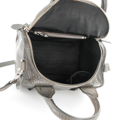 Alexander Wang Pebbled Lambskin Inside Out Rockie Gunpowder 5 of 8