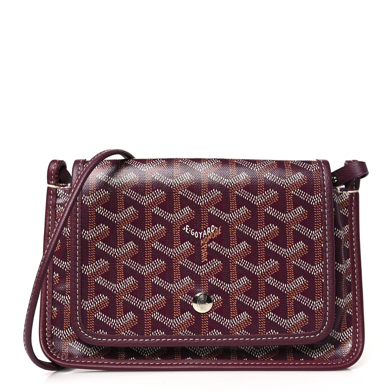 Goyard Goyardine Plumet Wallet Clutch Burgundy 1 of 9
