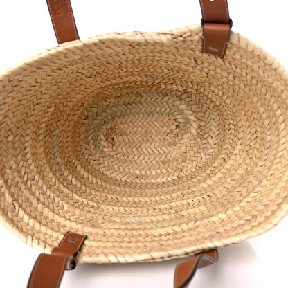 Loewe Raffia Small Basket Tote Bag Natural Tan 5 of 9