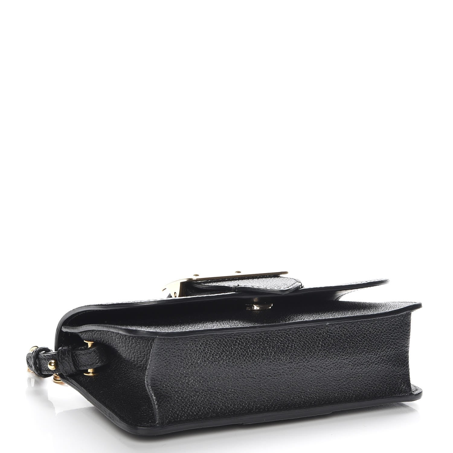 Burberry Soft Grain Calfskin Mini Buckle Phone Bag Black 4 of 6