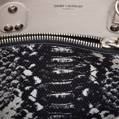 Saint Laurent Calfskin Embossed Python Baby Sac De Jour Powder Pink 8 of 9