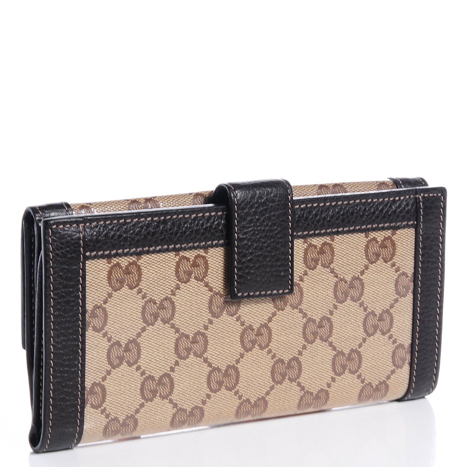 Gucci Crystal Monogram Continental Charmy Wallet Brown 3 of 7