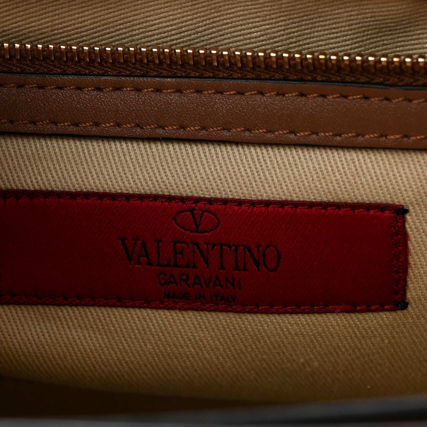 Valentino Garavani Vitello Medium Rockstud Flap Saddle Bag Brown 6 of 9