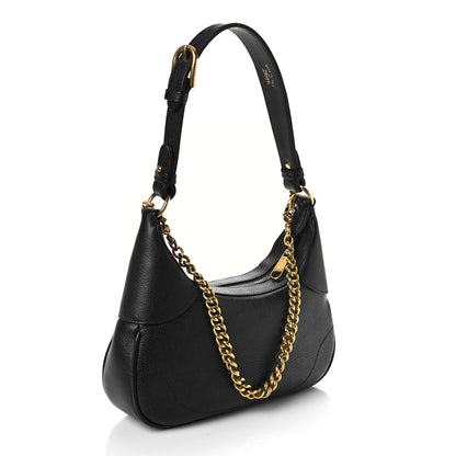 Gucci Goatskin Small Aphrodite Shoulder Bag Black 4 of 10