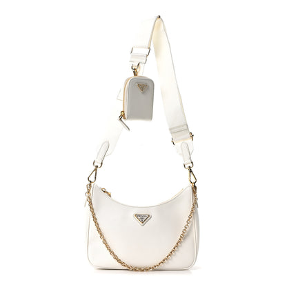 Prada Saffiano Re-Edition 2005 Shoulder Bag White 1 of 9