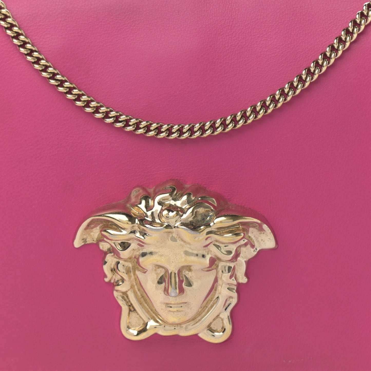 Calfskin Palazzo Chain Evening Bag Pink