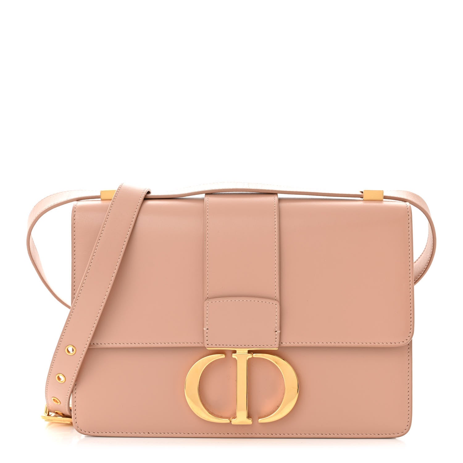 Christian Dior Smooth Calfskin 30 Montaigne Flap Bag Pale Pink 1 of 11