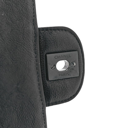 Chanel Crumpled Calfskin Quilted Mini Rectangular Flap So Black 7 of 12