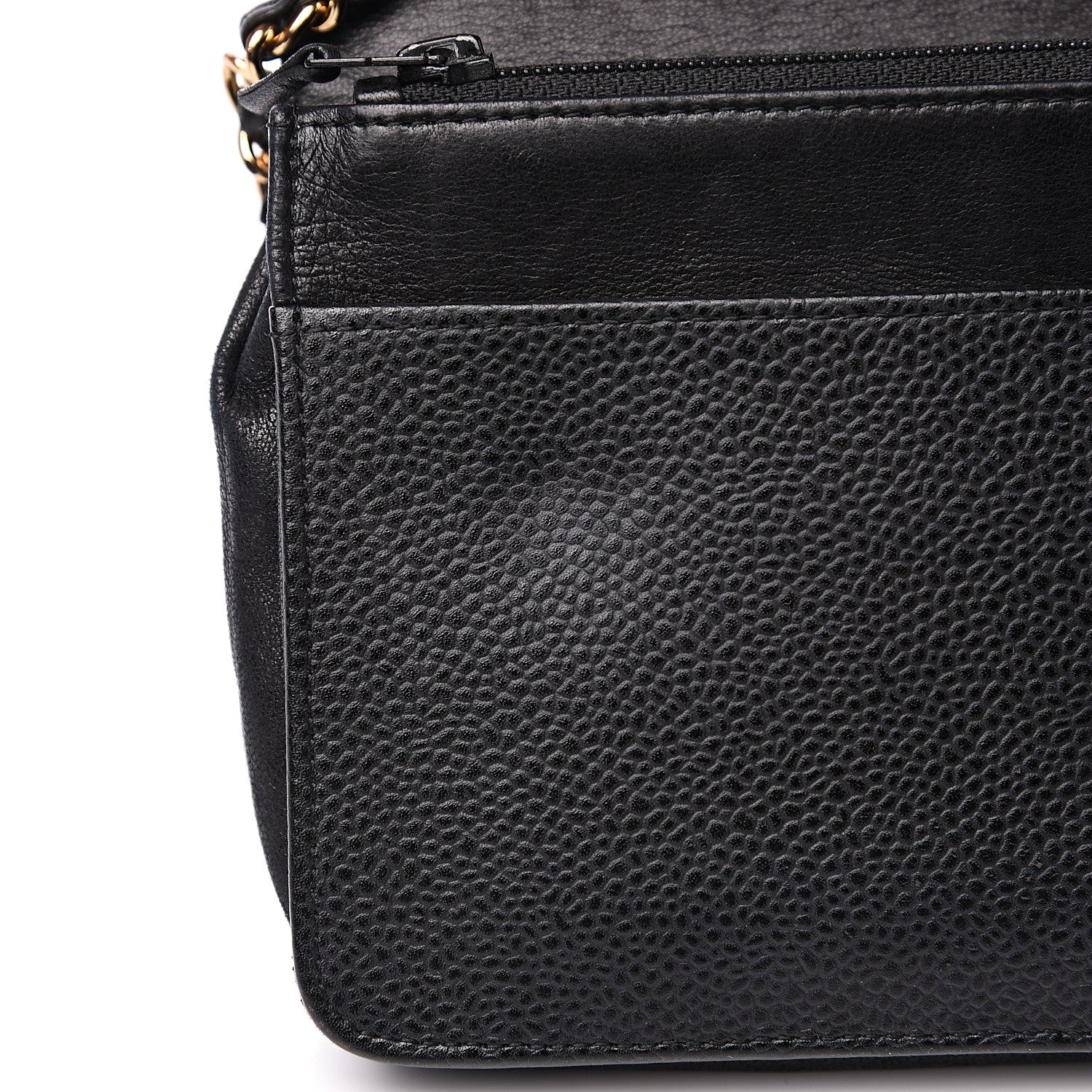 Chanel Caviar Timeless CC Wallet On Chain WOC Black 9 of 13