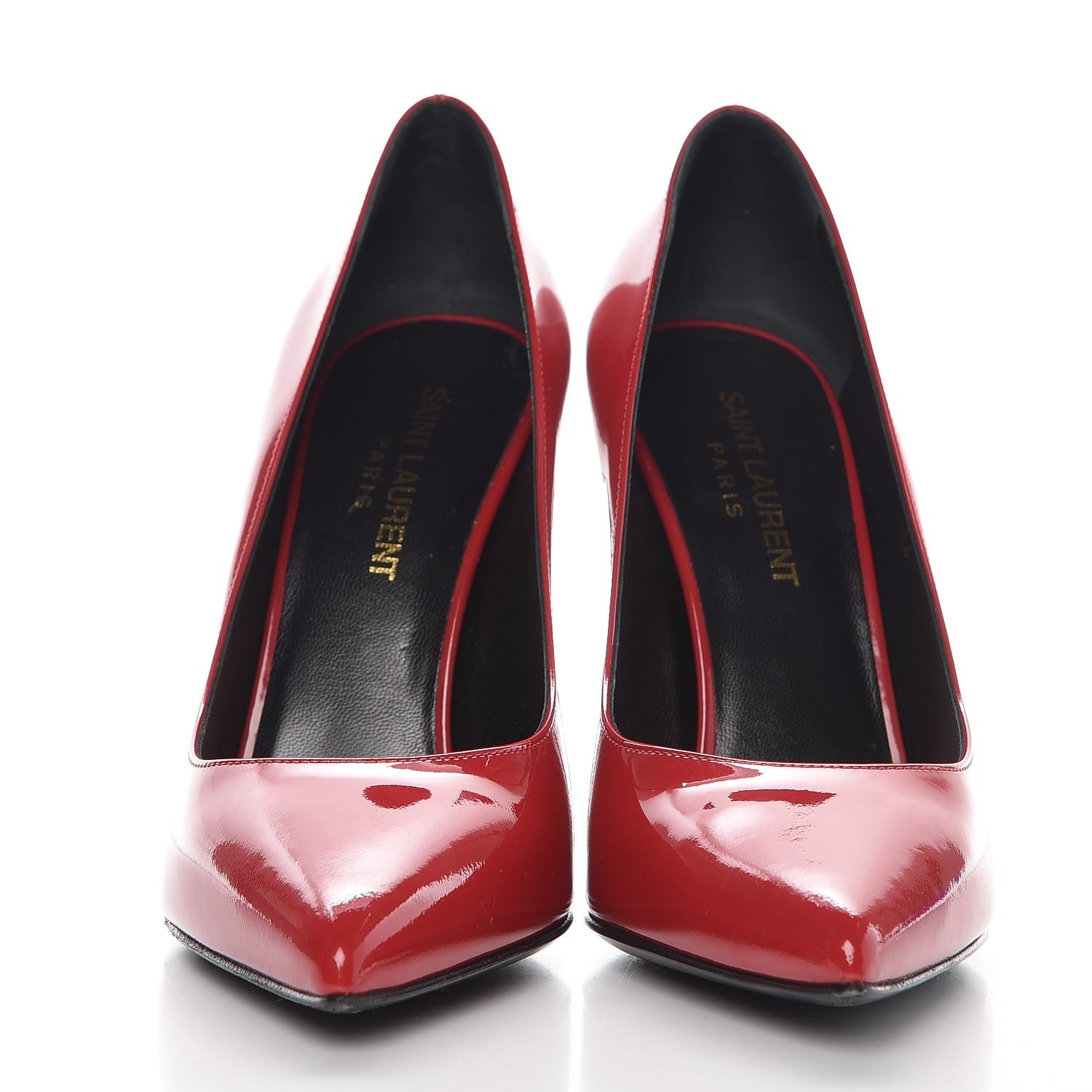 Saint Laurent Patent Classic Paris 105 Escarpin Pumps 36 New Red 2 of 12