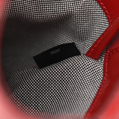 Alexander Wang Patent Roxy Mini Chain Bucket Red Silver Hardware 8 of 12