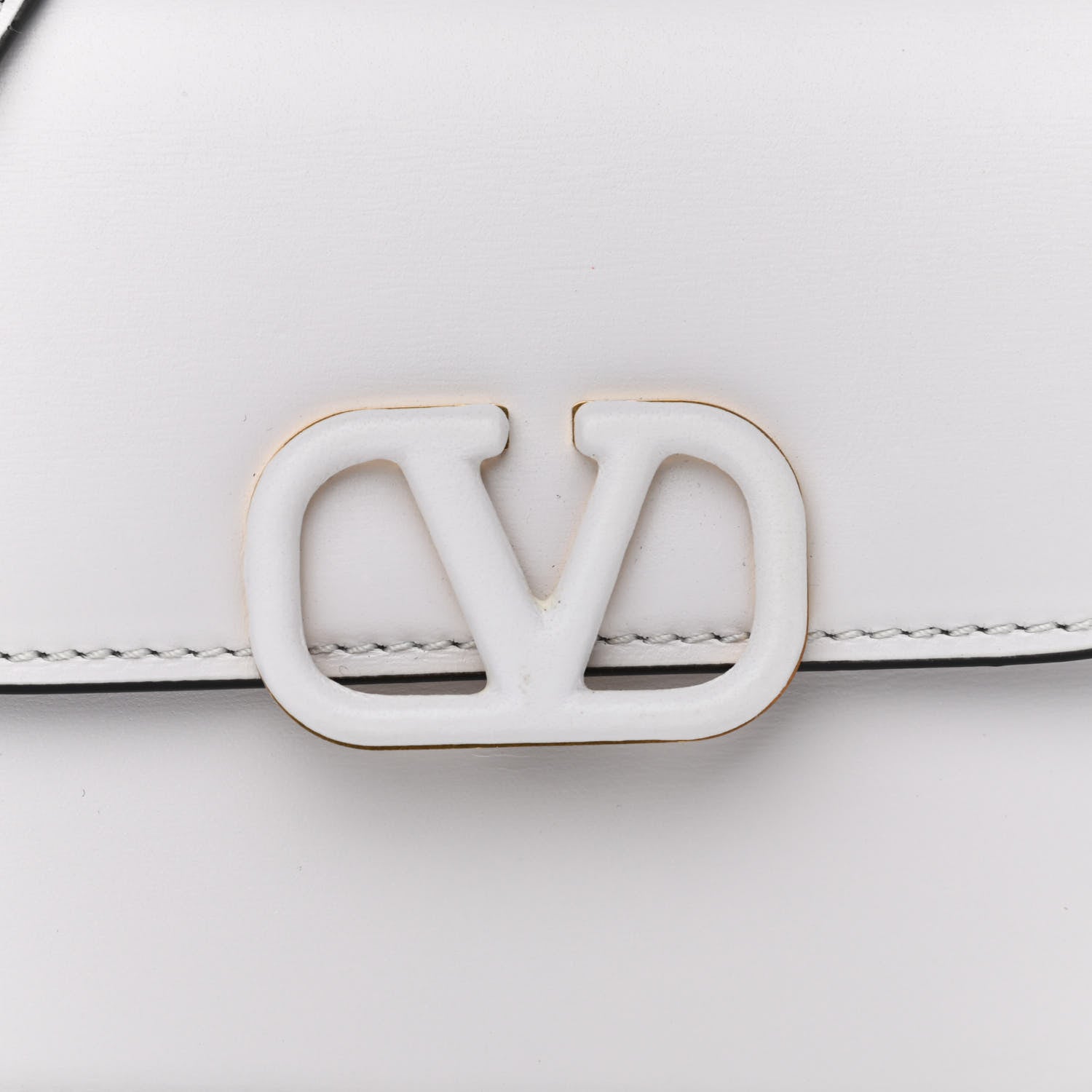 Valentino Garavani Smooth Calfskin Micro VSling Shoulder Bag White 7 of 9