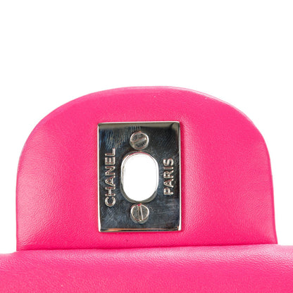 Chanel Patent Quilted Medium Double Flap Fuchsia 6 of 10