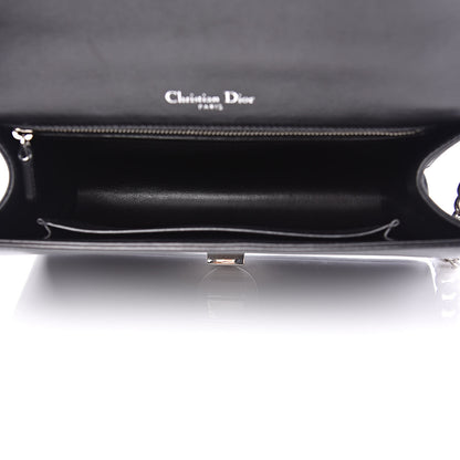 Christian Dior Lambskin Sequin Medium Diorama Flap Bag Black 6 of 15