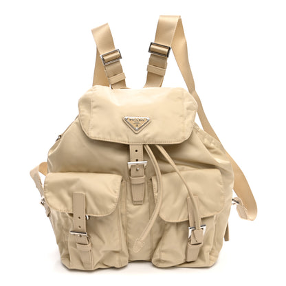 Prada Nylon Saffiano Medium Backpack Deserto 1 of 11