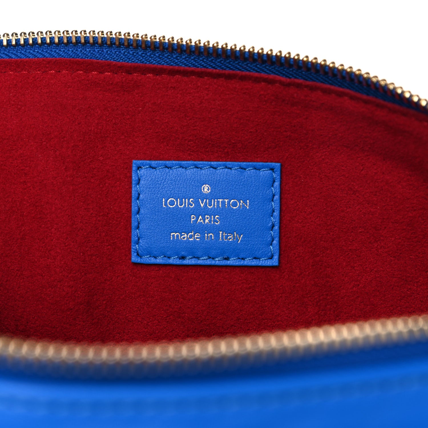 Louis Vuitton Lambskin Embossed Monogram Vuittamins Coussin PM Blue Red 6 of 10