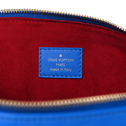 Louis Vuitton Lambskin Embossed Monogram Vuittamins Coussin PM Blue Red 6 of 10