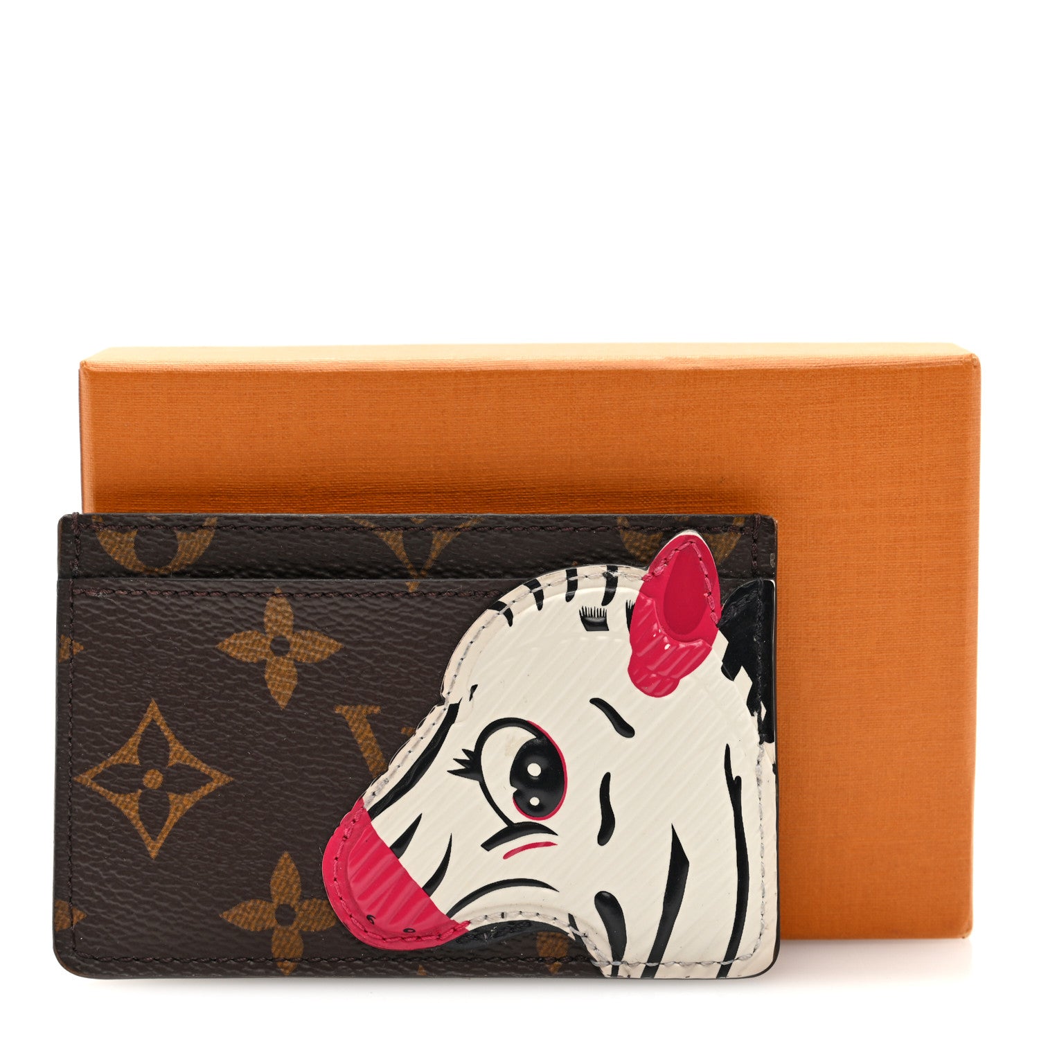 LOUIS VUITTON ポストカード Louis Vuitton Monogram Zebra Animation Card Holder 1880911