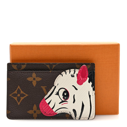 Louis Vuitton Monogram Zebra Animation Card Holder 7 of 7