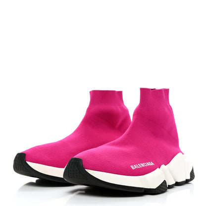 Balenciaga Neoprene Knit Womens Speed Sneakers 37 Rose Fuchsia 4 of 9