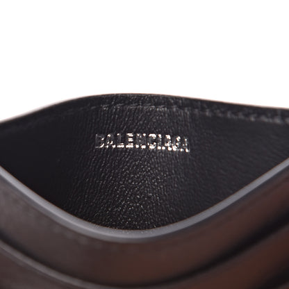 Balenciaga Smooth Calfskin Logo Everyday Multi Card Case Black 5 of 7