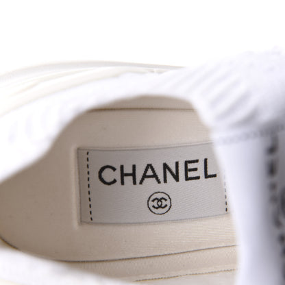 Chanel Fabric Logo Sneakers 39 White 7 of 9