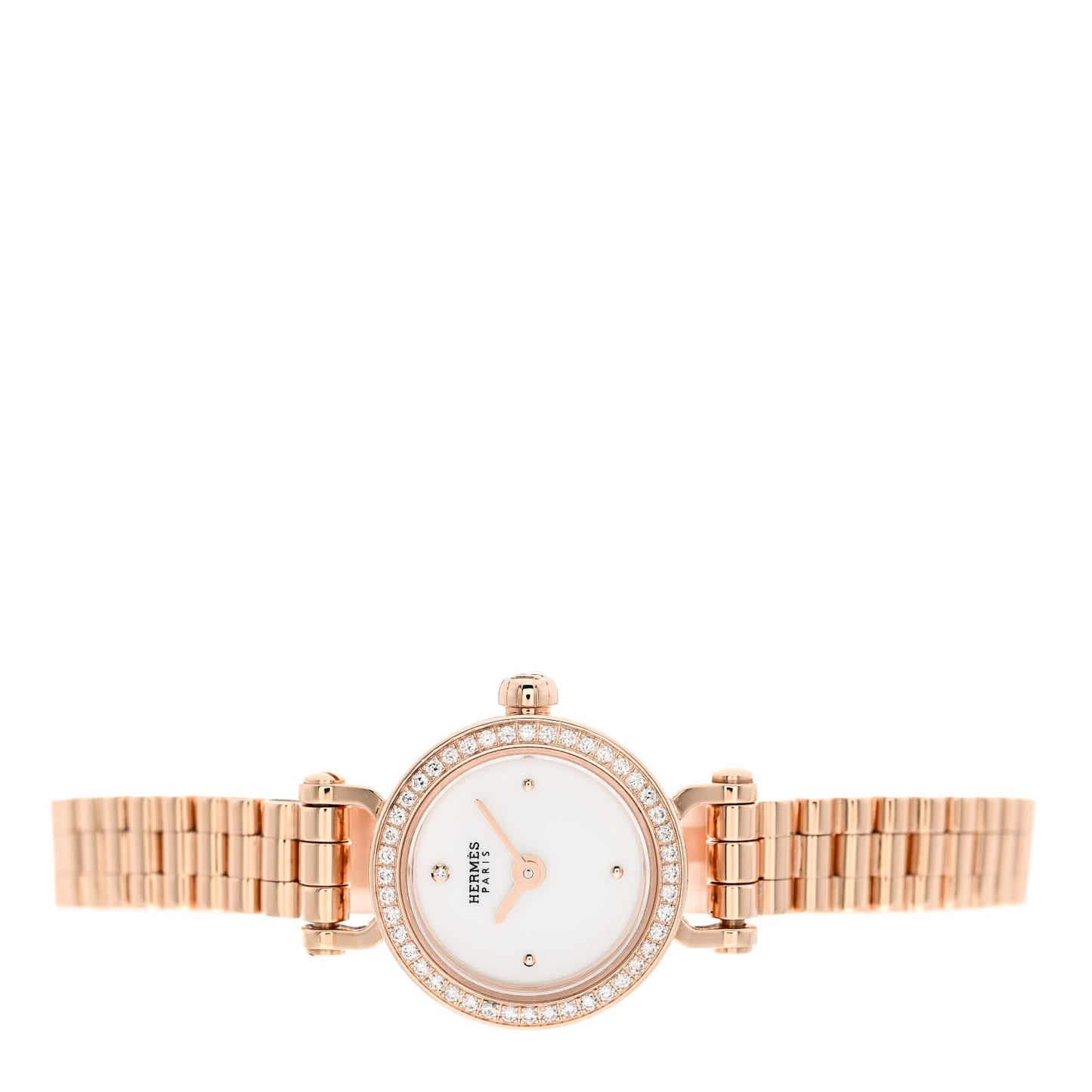 18K Rose Gold Diamond Bezel 16mm Faubourg Quartz Watch
