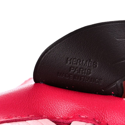 Hermes Milo Lambskin Grigri Rodeo Pegase Horse Bag Charm PM Framboise Rose Sakura Rouge Sellier 3 of 5